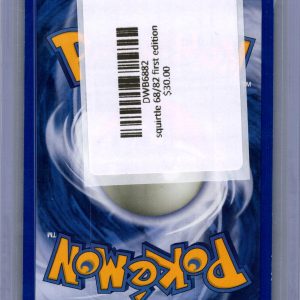 Squirtle 68/82 1st Edition, Vintage Singles Pokemon card - alternate view