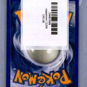 Vaporeon 12/64, Vintage Singles Pokemon card - alternate view