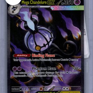 Mega Chandelure EX 115/084, Pitch Black Pokemon card