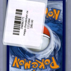 Mega Chandelure EX 115/084, Pitch Black Pokemon card - alternate view