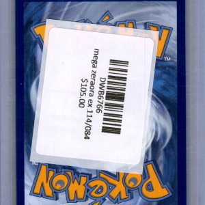 Mega Zeraora EX 114/084, Pitch Black Pokemon card - alternate view