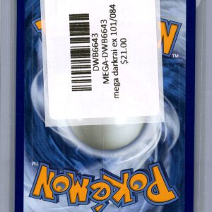Mega Darkrai EX 101/084, Pitch Black Pokemon card - alternate view
