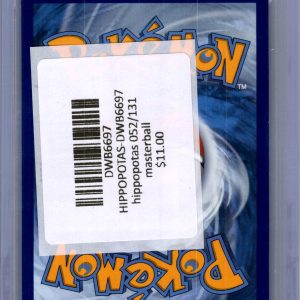 Hippopotas 052/131 Masterball, Prismatic Evolutions Pokemon card - alternate view