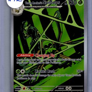 Team Rocket's Spidops 187/182, Destined Rivals Pokemon card