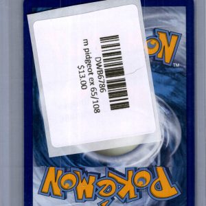 M Pidgeot EX 65/108, Evolutions Pokemon card - alternate view