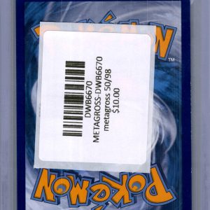Metagross 50/98, Ancient Origins Pokemon card - alternate view