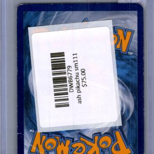 Ash's Pikachu SM111, PROMO Pokemon card - alternate view