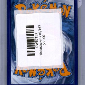 Sinistcha EX 210/167, Twilight Masquerade Pokemon card - alternate view
