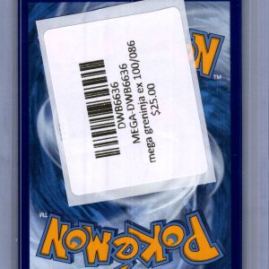 Mega Greninja EX 100/086, Chaos Rising Pokemon card - alternate view