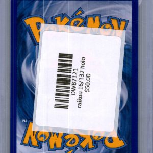 Raikou 16/132 Holo, Secret Wonders Pokemon card - alternate view