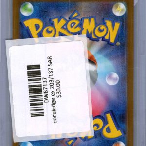 Ceruledge EX 203/187 SAR, Japanese Singles Pokemon card - alternate view
