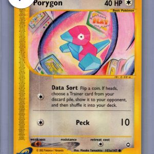 Porygon 103a/147, Vintage Singles Pokemon card
