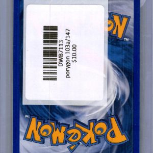 Porygon 103a/147, Vintage Singles Pokemon card - alternate view
