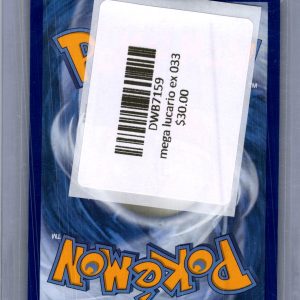 Mega Lucario EX 033, PROMO Pokemon card - alternate view