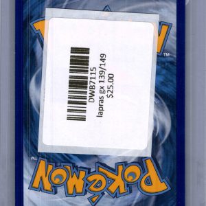 Lapras GX 139/149, Sun and Moon Pokemon card - alternate view