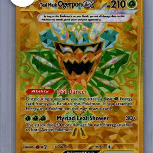 Teal Mask Ogerpon EX 221/167, Twilight Masquerade Pokemon card