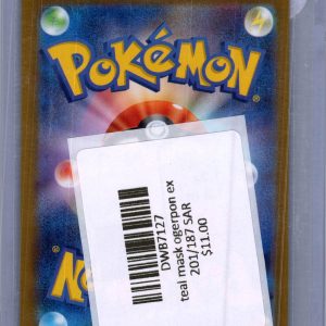 Teal Mask Ogerpon EX 201/187 SAR, Japanese Singles Pokemon card - alternate view