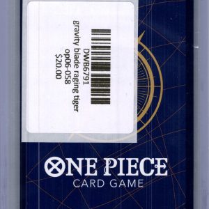 Gravity Blade Raging Tiger OP06-058 R, OP06 One Piece trading card - alternate view