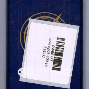 Enel OP05-100 SR Alt Art, OP05 One Piece trading card - alternate view