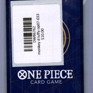 Moneky.D.Luffy OP07-033 UC, OP07 One Piece trading card - alternate view