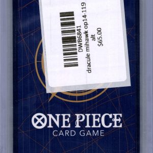Dracule Mihawk OP14-119 SEC Alt Art, OP14 One Piece trading card - alternate view