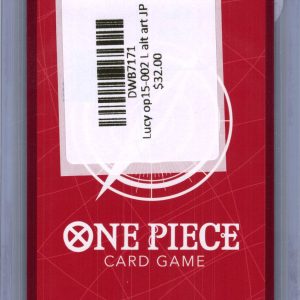 Lucy OP15-002 L Alt Art, Japanese One Piece One Piece trading card - alternate view