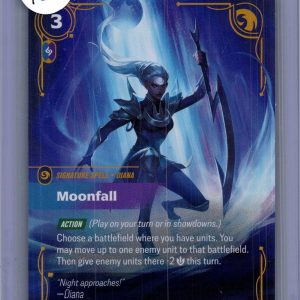 Moonfall 198/219, Riftbound Unleashed Diana Signature Spell Riftbound trading card