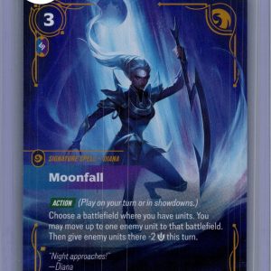 Moonfall 198/219, Riftbound Unleashed Diana Signature Spell Riftbound trading card