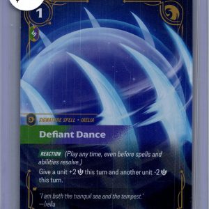 Defiant Dance 196/221, Riftbound Spiritforged Irelia Signature Spell Riftbound trading card