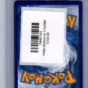 Mega Darkrai EX 116/084, Pitch Black Pokemon card - alternate view