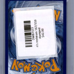 N's Reshiram 167/159 Journey Together Stamped, PROMO Pokemon card - alternate view