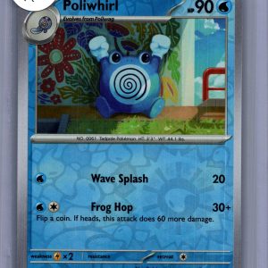 Poliwhirl 061/165 Reverse Holo, 151 Pokemon card