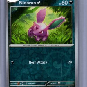 Nidoran 032/165 Reverse Holo, 151 Pokemon card