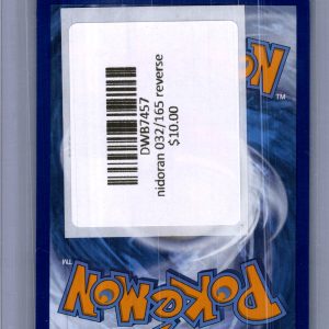 Nidoran 032/165 Reverse Holo, 151 Pokemon card - alternate view