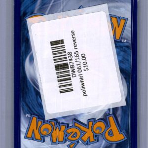 Poliwhirl 061/165 Reverse Holo, 151 Pokemon card - alternate view