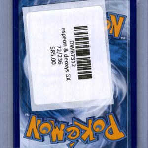 Espeon and Deoxys GX 72/236, Unified Minds Pokemon card - alternate view