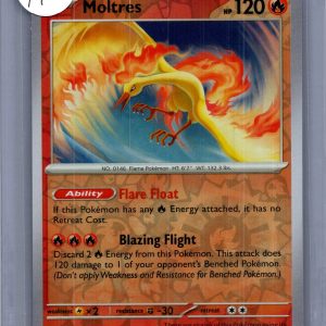 Moltres 146/165 Reverse Holo, 151 Pokemon card