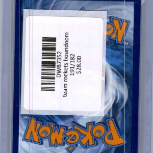 team rockets houndoom 191/182 Pokemon card - alternate view