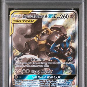 Lucario and Melmetal GX SM192 PSA 10, Graded Singles Pokemon card