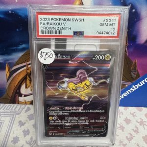 Raikou V GG41/GG70 PSA 10, Graded Cards Pokemon card