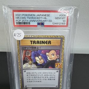 Team Rocket 25th Anniversary 006/025 PSA 10, Graded Cards Pokemon card