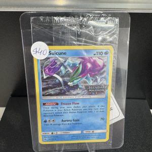 Suicune 59/214 Legendary Pokemon stamp sealed, Lost Thunder Pokemon card