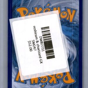 Reshiram and Charizard GX SM247, PROMO Pokemon card - alternate view
