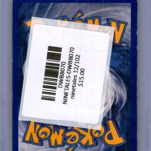 ninetales 12/102 Pokemon card - alternate view