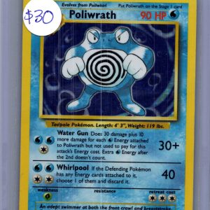 Poliwrath 13/102, Vintage Singles Pokemon card