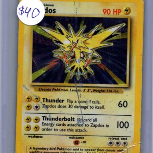 Zapdos 16/102, Vintage Singles Pokemon card