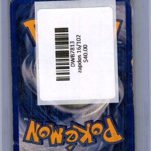Zapdos 16/102, Vintage Singles Pokemon card - alternate view