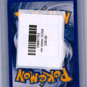 Mr. Mime 22/64, Vintage Singles Pokemon card - alternate view