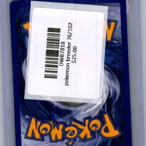 Pokemon Breeder 76/102, Vintage Singles Pokemon card - alternate view