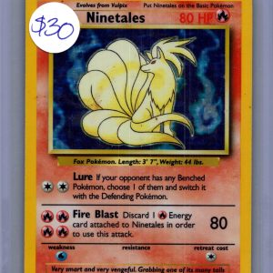 Ninetales 12/102, Vintage Singles Pokemon card